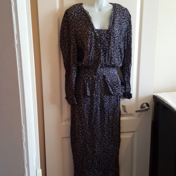 Mirrors Il Maxi Length Vintage Pleated Dress - Picture 8 of 12